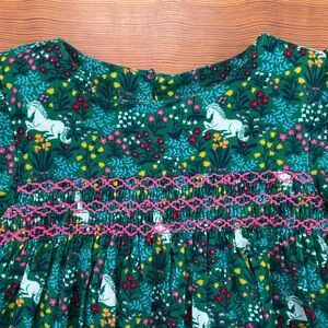 Mini Boden Unicorn Dress, Size 4-5Y